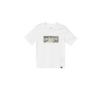 T-shirt enfant adidas Camo Linear Graphic Blanc 7/8 ans