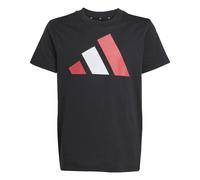 adidas - Kid's Bold Tee 160 - T-shirt - 164 - black / pure ruby / white