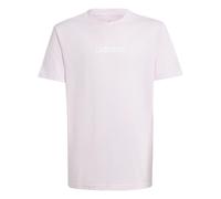 adidas Mixte Enfant Essentials Linear Logo T-Shirt, Clear Pink/White, 13-14 Years