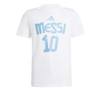 Adidas Messi Name&number Graphic Short Sleeve T-shirt Blanc 9-10 Years Garçon