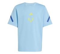 Adidas Messi Z.n.e Short Sleeve T-shirt Bleu 11-12 Years Garçons,Filles