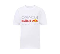 T-Shirt Enfant Avec Grand Logo Oracle Rb Racing Team Formule 1 Officiel Blanc