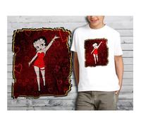 T-shirt enfant blanc BETTY BOOP - Collection Vintage Cartoons - Taille 8-10 ans - Col rond - Manches courtes 8-10 ans