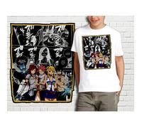 T-shirt enfant blanc Fairy Tail - Col rond - 100% polyester touché coton - Manches courtes 10-12 ans