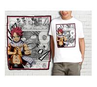 T-shirt enfant blanc Fairy Tail - Collection Manga 10-12 ans