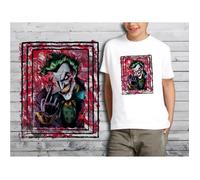 T-shirt enfant blanc Marvel Comics Joker - Taille 8-10 ans - Col rond - Manches courtes 8-10 ans