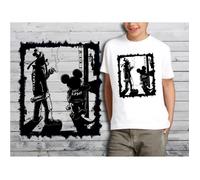 T-shirt enfant blanc Mickey Bad Boy 01 - Collection Mickey Dingo - Taille 8-10 ans 8-10 ans