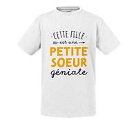 T-Shirt Enfant Cette Fille est Une Petite Soeur Géniale Géniale Famille