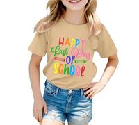 T-Shirt Enfant Col Rond Manches Courtes, Imprimé Drapeau Allemagne, Haut Tendance, Look Vintage