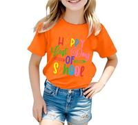 T-Shirt Enfant Col Rond Manches Courtes, Imprimé Drapeau Allemagne, Haut Tendance, Look Vintage