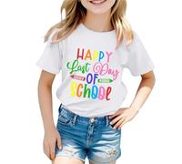 T-Shirt Enfant Col Rond Manches Courtes, Imprimé Drapeau Allemagne, Haut Tendance, Look Vintage