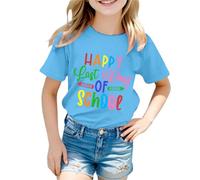 T-Shirt Enfant Col Rond Manches Courtes, Imprimé Drapeau Allemagne, Haut Tendance, Look Vintage#g