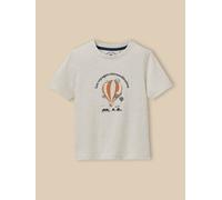 T-shirt enfant collection jules verne - coton biologique ecru 14A