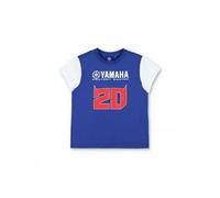 T-shirt enfant Fabio Quartararo Yamaha Factory Racing Moto GP - Grand 20 et logo Yamaha Bleu 4-5 ans