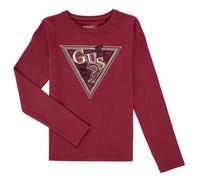 T-shirt enfant filles Guess LS T-SHIRT W/SEQUINS Bordeaux 14 ans