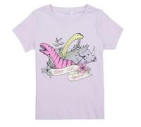 T-shirt enfant filles Name it NMFBRIGITA SS TOP Violet 2 ans