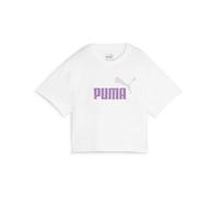 T-shirt enfant filles Puma GRILS LOGO CROPPED TEE Blanc 13 / 14 ans
