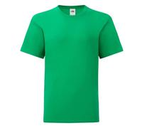 T-shirt enfant Fruit of the Loom Iconic 150 T Vert 9/11 ans