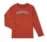 T-shirt enfant garcons Jack & Jones JJECALEB VARSITY Rouge 15 ans