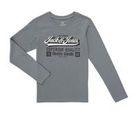 T-shirt enfant garcons Jack & Jones JJELOGO TEE LS Gris 13 ans