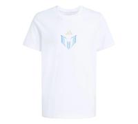 Adidas Messi Icon Graphic Short Sleeve T-shirt Blanc 15-16 Years Garçon