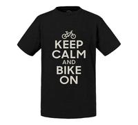 T-Shirt Enfant Keep Calm And Bike On Parodie Angleterre Sport Vélo