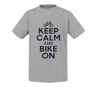T-Shirt Enfant Keep Calm And Bike On Parodie Angleterre Sport Vélo