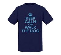 T-Shirt Enfant Keep Calm And Walk The Dog Parodie Chien Animaux