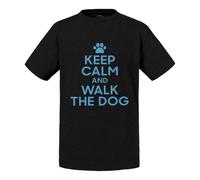 T-Shirt Enfant Keep Calm And Walk The Dog Parodie Chien Animaux