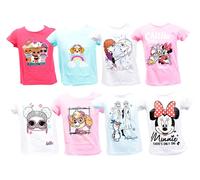 T Shirt Enfant Licence Fantaisies En Coton Pack De 3 T Shirts Licence Surprise Fille