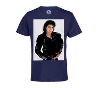 T-Shirt Enfant Mixte Michael Jackson Veste Noir Style Chanteur Pop Star Celebrite