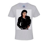 T-Shirt Enfant Mixte Michael Jackson Veste Noir Style Chanteur Pop Star Celebrite