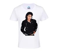 T-Shirt Enfant Mixte Michael Jackson Veste Noir Style Chanteur Pop Star Celebrite