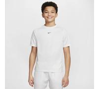 Nike - Kid's Dri-Fit Multi S/S Top LBR Heather - T-shirt - XL - white / white / black