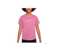 T-shirt enfant Nike One Fitted rose - Taille XS, polyester léger, confort optimal pour activités sportives et quotidiennes. XS