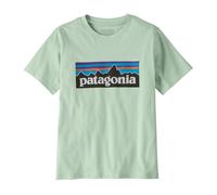 Patagonia - T-shirt en coton biologique classique et confortable - K's P-6 Logo T-Shirt Thin Ice en Coton - Taille Enfant 149 - Bleu Bleu 149