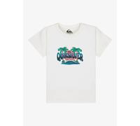 T-shirt enfant Quiksilver Ev Palm Horizon Blanc 4 ans
