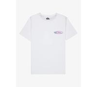 T-shirt enfant Quiksilver Quik Globe Blanc 8 ans