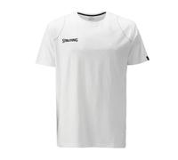 T-shirt enfant Spalding Essential blanc - manches courtes, col rond, mixte 8 ans