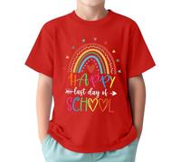 T-Shirt Enfant - T-Shirt Graphique Dernier Jour d'École pour Enfants Vêtement Célébration d'Année Scolaire Haut Amusant Garçons Filles de 1 à 13 Ans