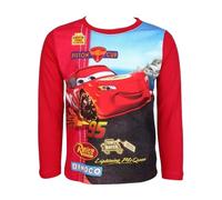T-Shirt Enfant - Tee Shirt garçon - Naruto-Cars-Spiderman-Pat Patrouille (FR/ES, Âge, 6 Ans, Taille Normale, Cars Manches Longues Rouge)