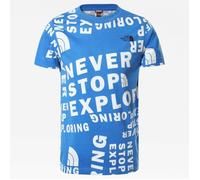 T-shirt enfant The North Face Simple Dome - bleu flash/blanc - 5/6 ans M