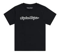 Troy Lee Designs Signature, t-shirt jeune S Noir/Blanc Noir/Blanc