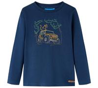 T-Shirt Enfants À Manches Longues Bleu Marine 92