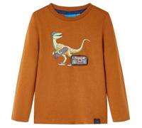 T-Shirt Enfants À Manches Longues Cognac 128