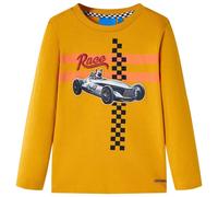 vidaXL T-Shirt Enfant Manches Longues Vêtement Imprimé Voiture de Course Chien 116