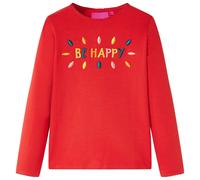 T-shirt Enfants à Manches Longues Tout-petits Design Mots 3D Ocre Foncé 104 vida