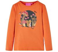T-shirt enfants manches longues imprimé écureuil - VIDAXL - 2 couleurs - 5 dimensions 104 cm