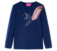 T-shirt enfants manches longues licorne 2 couleurs 5 dimensions - VIDAXL - modèle droit 104 cm