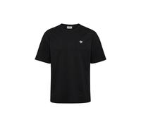T-shirt épaules baissées avec broderie logo coton